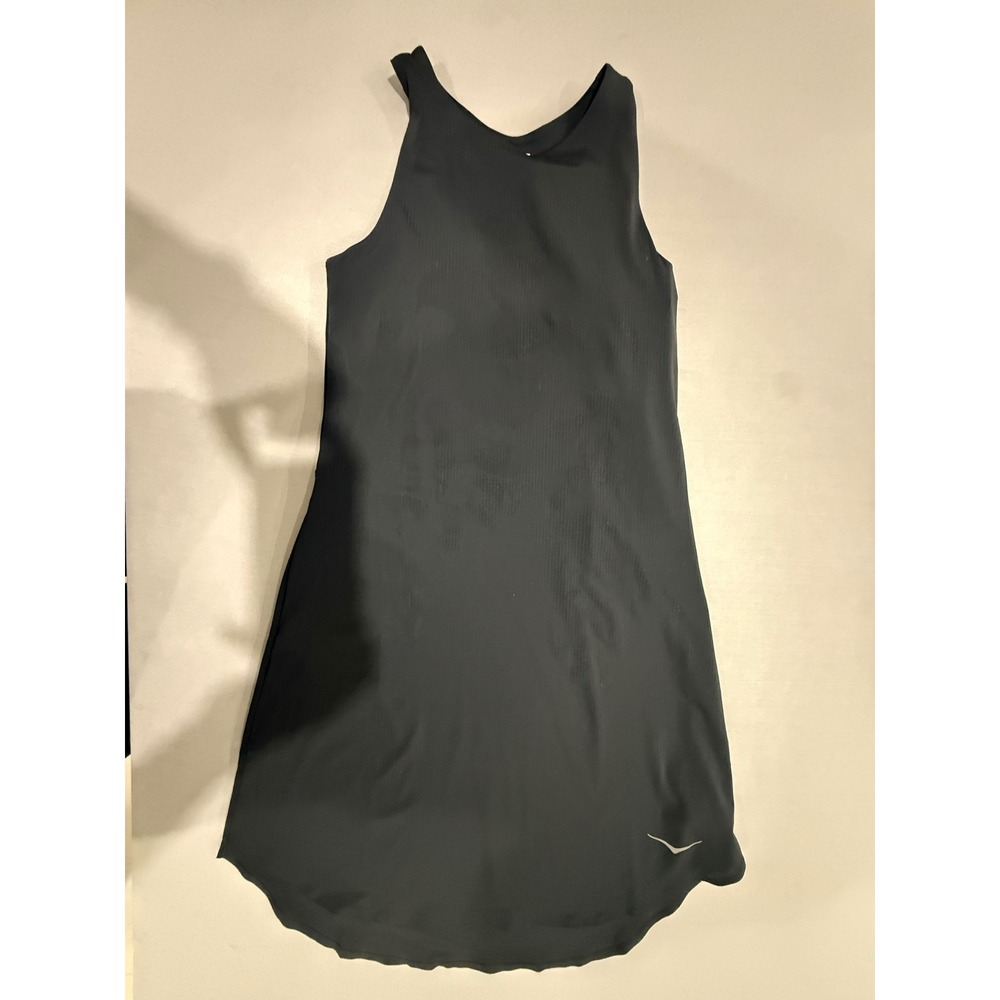 HOKA Mizi Outdoor Dress Womens XS Black Built In Bra Pockets UPF 30+